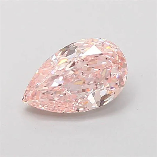 1.00ct Pear Lab Grown Diamond (Colour Fancy Brownish Pink, Clarity VS2, IGI Certified)