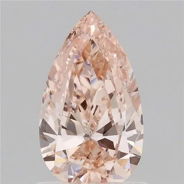 1.00ct pear lab grown diamond (colour fancy intense pink, clarity vs1, igi certified)