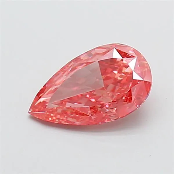 1.00ct Pear Lab Grown Diamond (Colour Fancy Vivid Pink, Clarity VS1, IGI Certified)