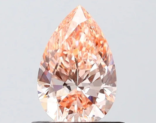 1.00ct Pear Lab Grown Diamond (Colour Fancy Vivid Pink, Clarity VS2, IGI Certified)