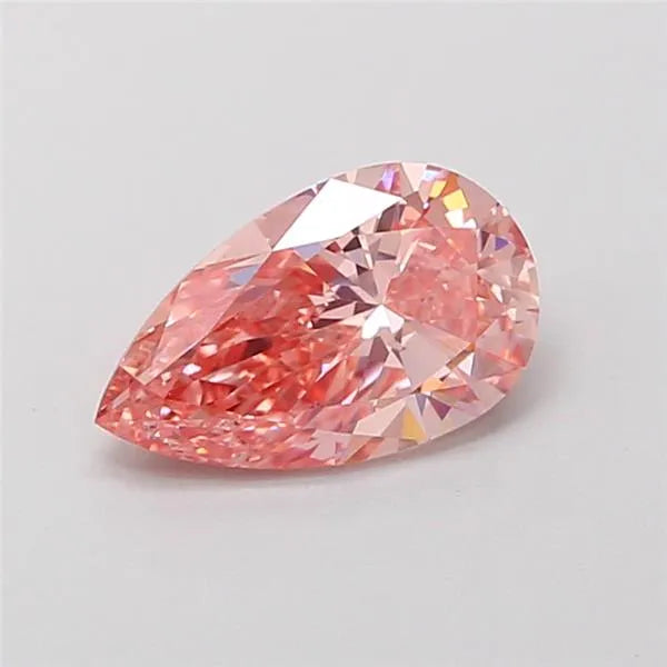 1.00ct Pear Lab Grown Diamond (Colour Fancy Vivid Pink, Clarity VS2, IGI Certified)