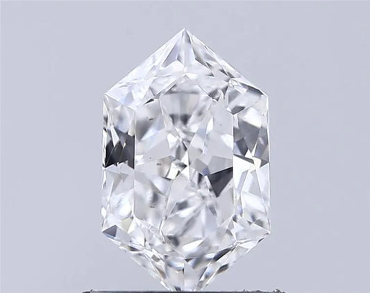 1.01ct Hexagonal Lab Grown Diamond (Colour D, Clarity VS2, IGI Certified)