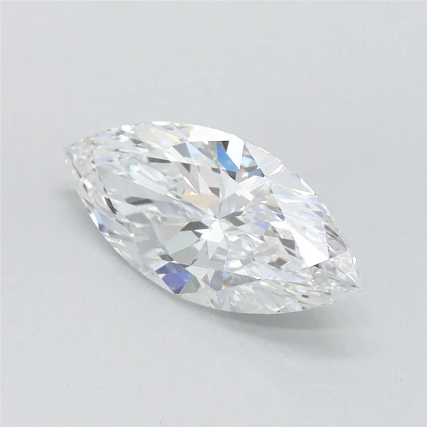 1.01ct marquise lab grown diamond (colour d, clarity vvs2, igi certified)