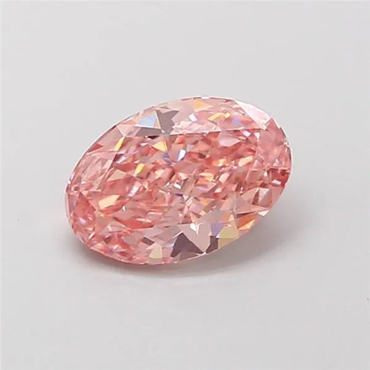 1.01ct Oval Lab Grown Diamond (Colour Fancy Vivid Pink, Clarity VS1, IGI Certified)