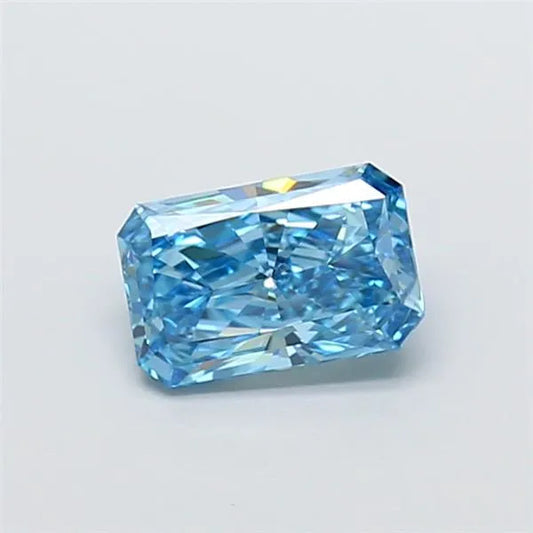 1.01ct Radiant Lab Grown Diamond (Colour Fancy Vivid Blue, Clarity VVS2, IGI Certified)