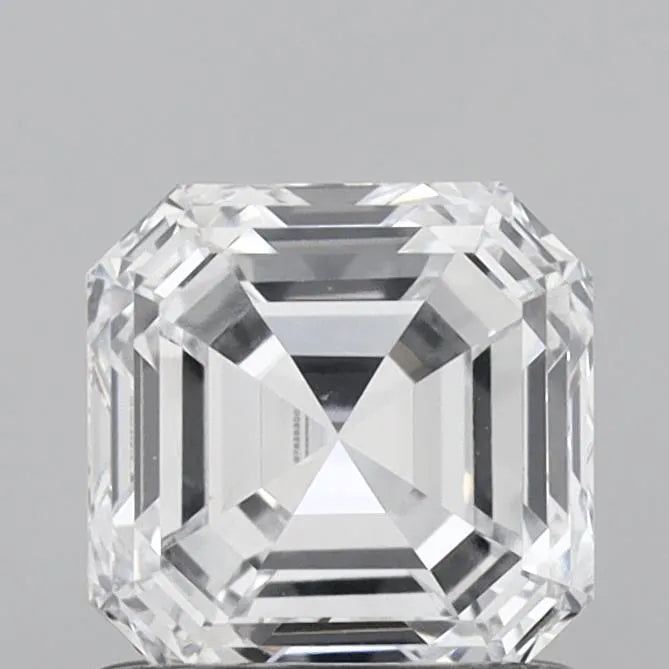 1.02ct asscher lab grown diamond (colour d, clarity vs2, igi certified)