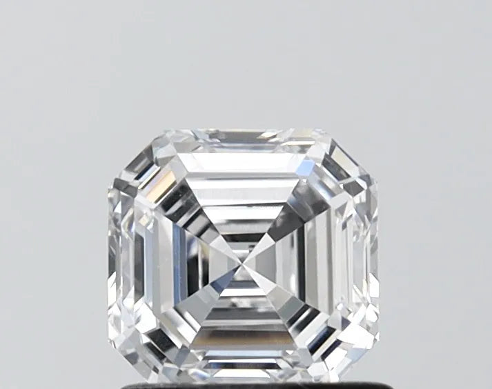 1.02ct asscher lab grown diamond (colour e, clarity vs2, igi certified)