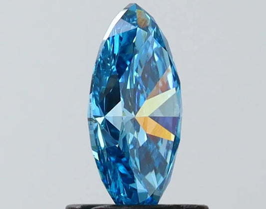 1.02ct Marquise Lab Grown Diamond (Colour Fancy Vivid Blue, Clarity VS1, IGI Certified)