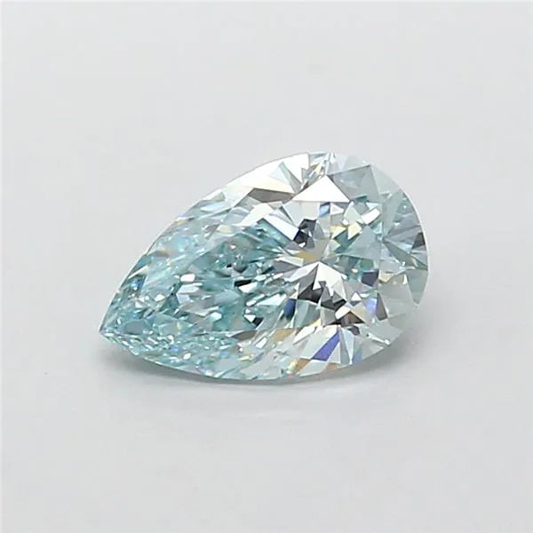 1.02ct Pear Lab Grown Diamond (Colour Fancy Blueish Green, Clarity VVS2, IGI Certified)