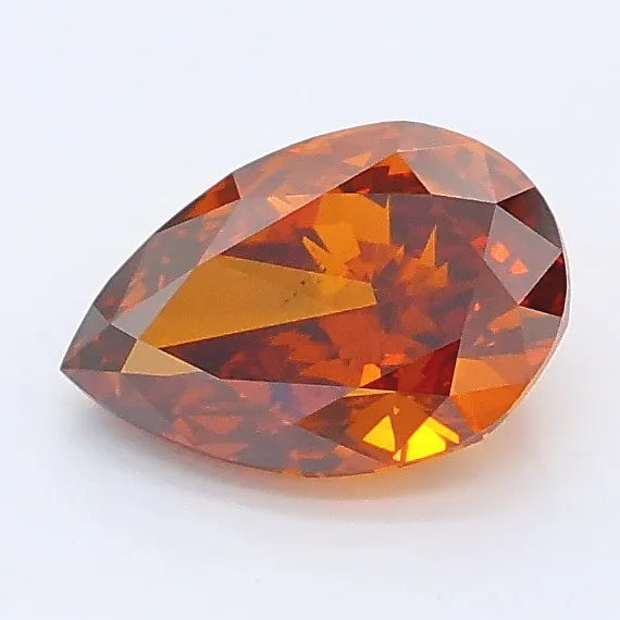 1.03ct Pear Lab Grown Diamond (Colour Fancy Orangey Brown, Clarity VS2, IGI Certified)