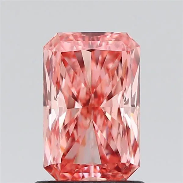 1.03ct radiant lab grown diamond (colour fancy vivid pink, clarity vs1, igi certified)