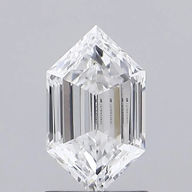 1.04ct hexagonal lab grown diamond (colour e, clarity vs1, igi certified)