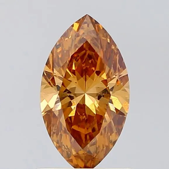 1.04ct Marquise Lab Grown Diamond (Colour Fancy Orangey Brown, Clarity VS1, IGI Certified)
