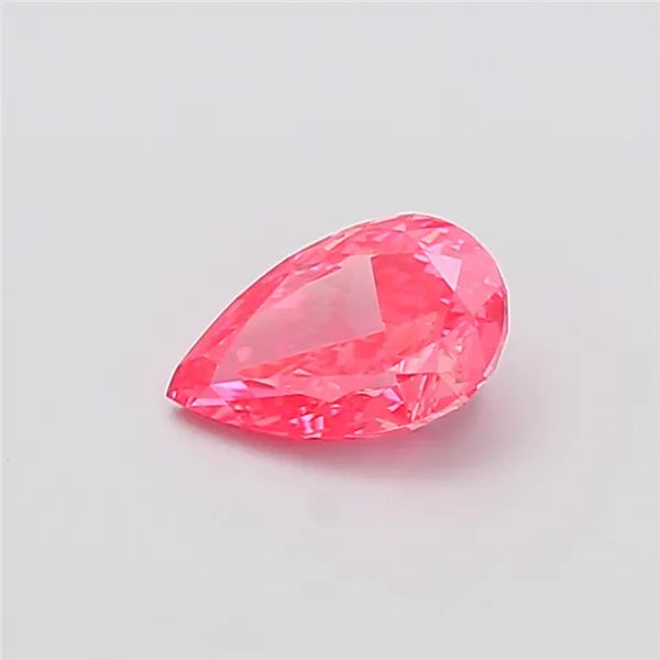 1.04ct pear lab grown diamond (colour fancy vivid pink, clarity vvs2, igi certified)