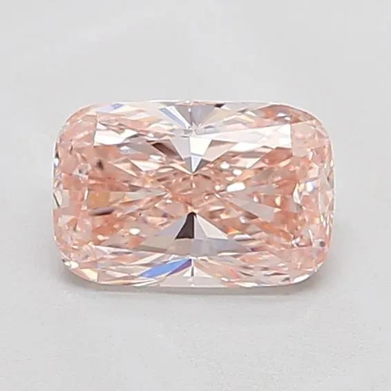 1.05ct cushion modified lab grown diamond (colour fancy pink, clarity vs1, igi certified)