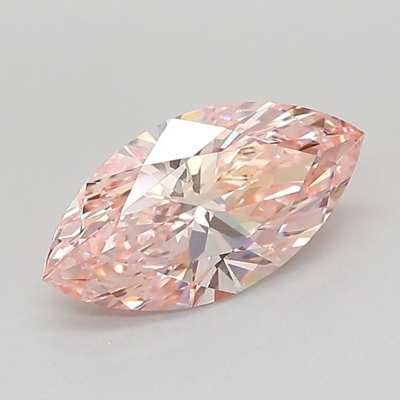 1.05ct marquise lab grown diamond (colour fancy intense pink, clarity vs1, igi certified)