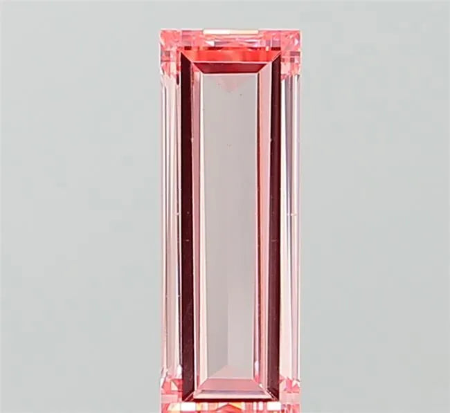 1.06ct baguette lab grown diamond (colour fancy intense pink, clarity vs1, igi certified)