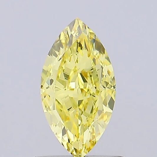 1.06ct Marquise Lab Grown Diamond (Colour Fancy Intense Yellow, Clarity VVS1, IGI Certified)