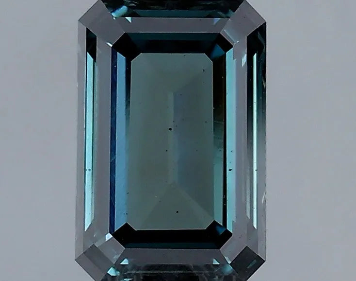 1.07ct Emerald Lab Grown Diamond (Colour Fancy Deep Blueish Green, Clarity VS2, Cut VG, IGI Certified)