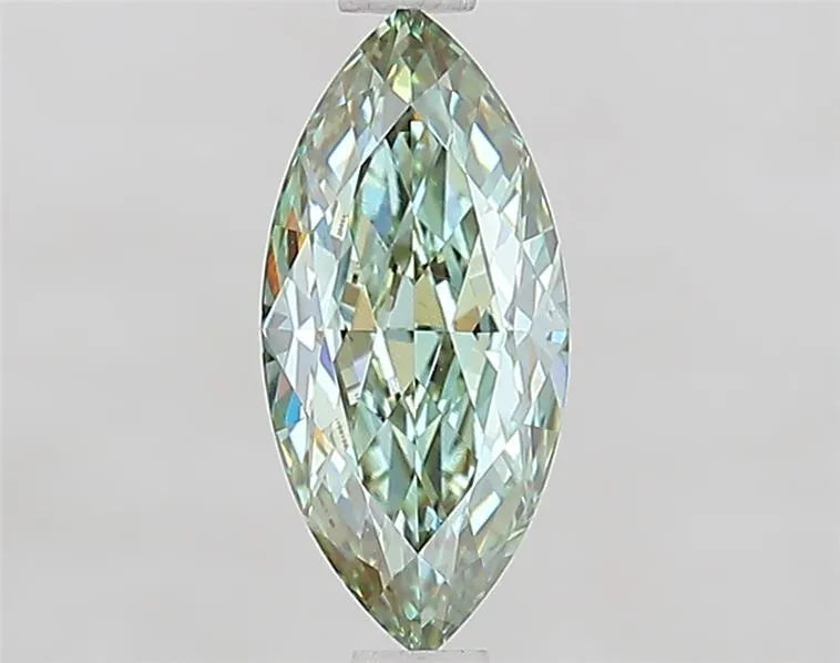 1.07ct marquise lab grown diamond (colour fancy intense blueish green, clarity vs1, igi certified)
