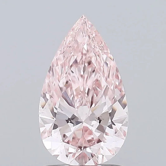 1.08ct Pear Lab Grown Diamond (Colour Fancy Intense Pink, Clarity VS2, IGI Certified)