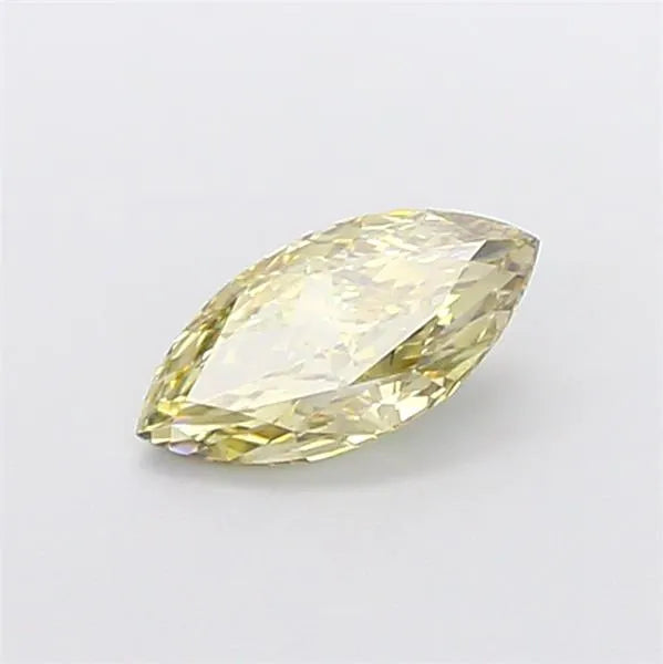 1.09ct marquise lab grown diamond (colour fancy yellow, clarity vvs2, igi certified)