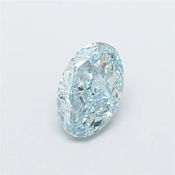 1.14ct Oval Lab Grown Diamond (Colour Fancy Vivid Blue Green, Clarity VVS2, IGI Certified)