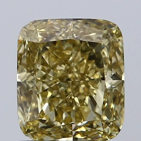 1.20ct Cushion modified Lab Grown Diamond (Colour Fancy Intense Yellow, Clarity VS2, IGI Certified)