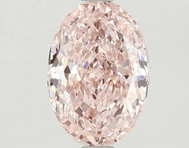1.20ct Oval Lab Grown Diamond (Colour Fancy Vivid Pink, Clarity VVS2, IGI Certified)