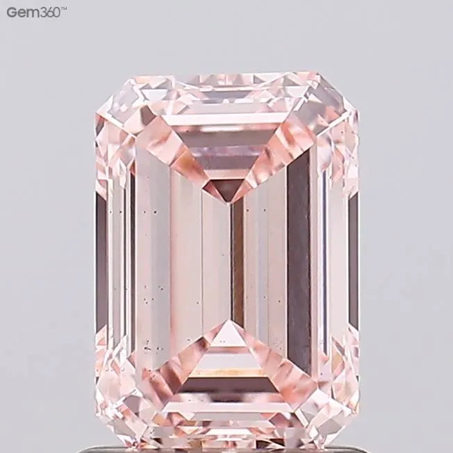 1.27ct Emerald Lab Grown Diamond (Colour Fancy Intense Pink, Clarity VS2, IGI Certified)