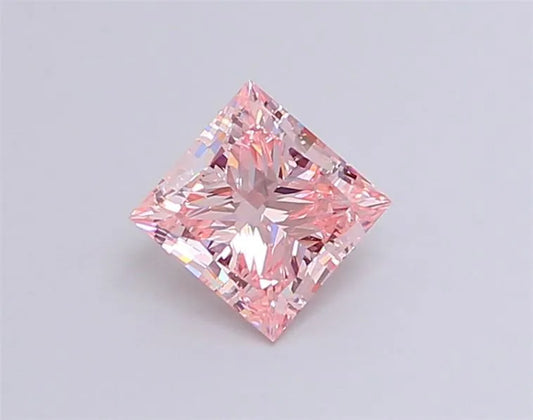 1.30ct Princess Lab Grown Diamond (Colour Fancy Intense Pink, Clarity VS1, IGI Certified)