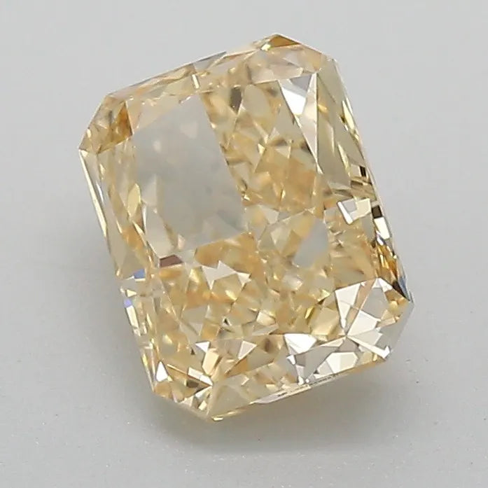 1.33ct radiant lab grown diamond (colour fancy intense yellow, clarity vvs2, igi certified)