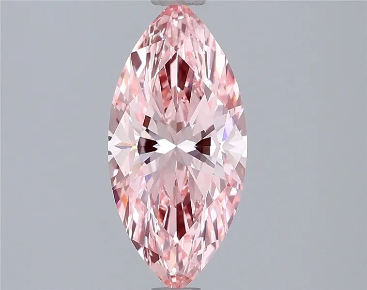 1.39ct Marquise Lab Grown Diamond (Colour Fancy Vivid Pink, Clarity VVS2, IGI Certified)
