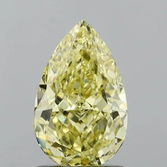 1.45ct Pear Lab Grown Diamond (Colour Fancy Intense Yellow, Clarity VS1, IGI Certified)