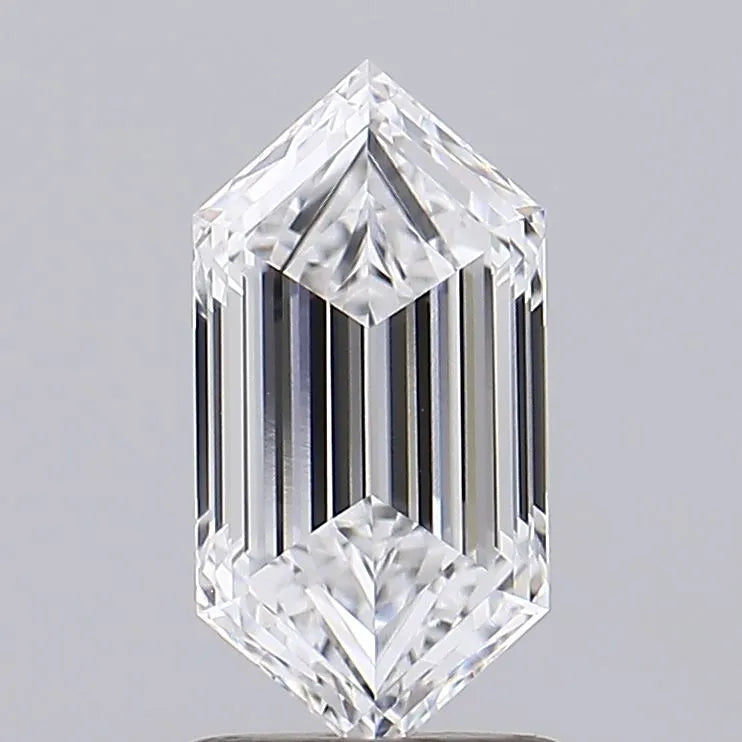 1.51ct hexagonal lab grown diamond (colour d, clarity vvs2, igi certified)