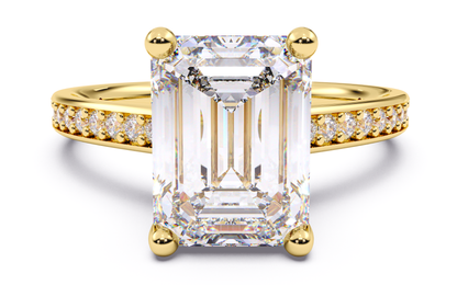 Luxe Aimé Channel Engagement Ring, Front View