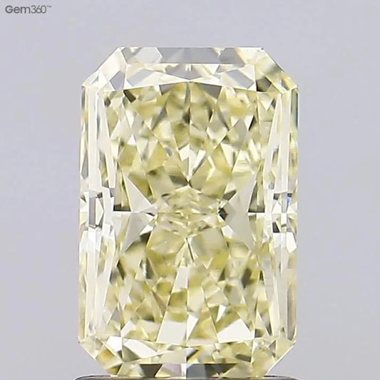 1.53ct Radiant Lab Grown Diamond (Colour Fancy Light Yellow, Clarity VVS2, IGI Certified)