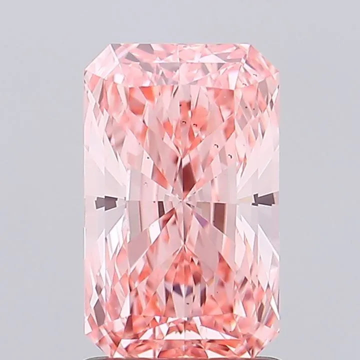 1.53ct Radiant Lab Grown Diamond (Colour Fancy Vivid Pink, Clarity VS2, IGI Certified)