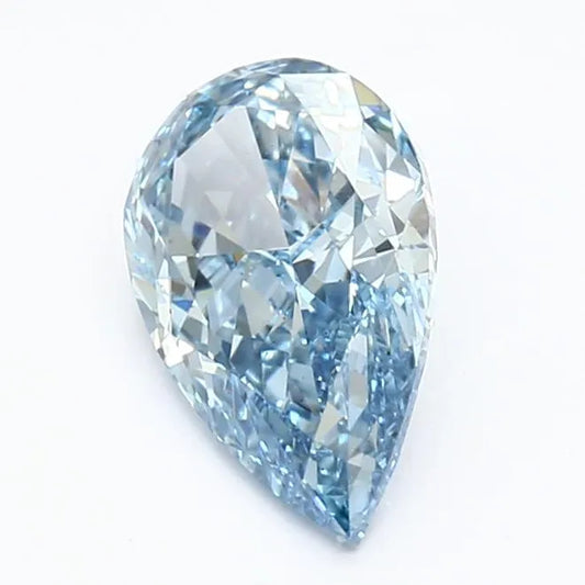 1.59ct Pear Lab Grown Diamond (Colour Fancy Vivid Blue, Clarity VS2, IGI Certified)