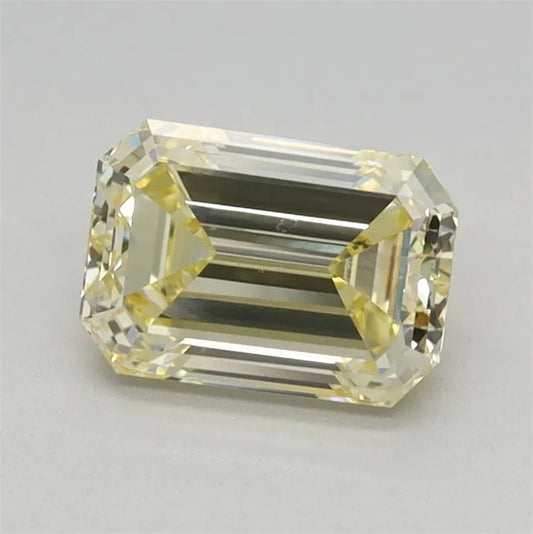 1.70ct Emerald Lab Grown Diamond (Colour Fancy Intense Yellow, Clarity VS2, IGI Certified)