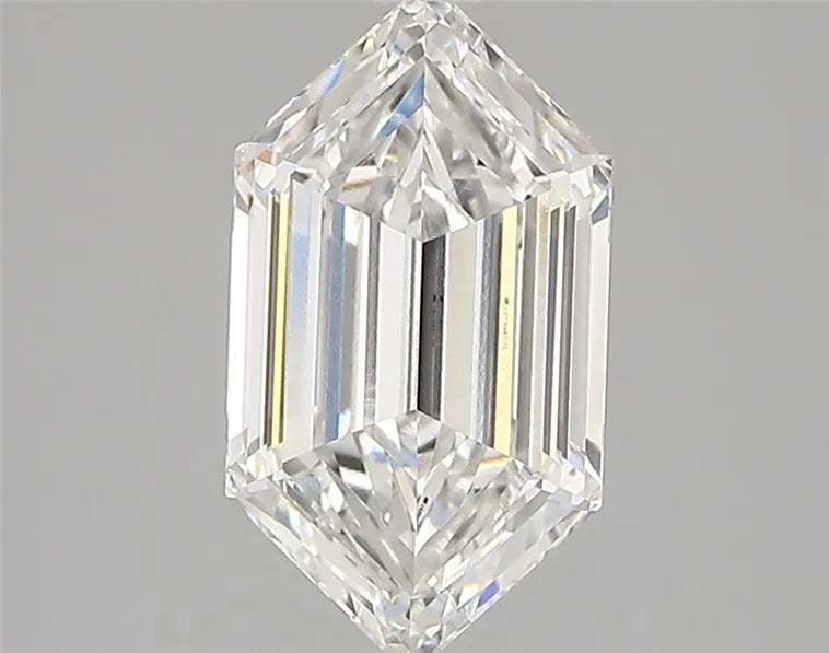 1.96ct hexagonal lab grown diamond (colour f, clarity vvs1, igi certified)