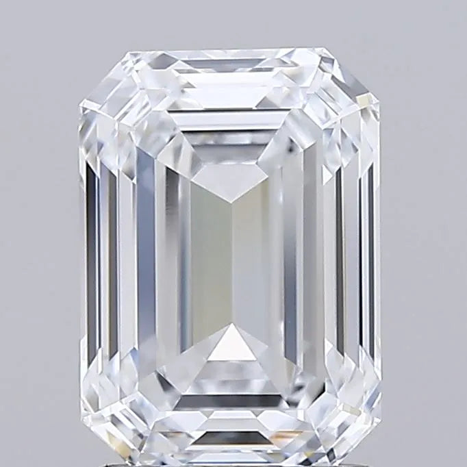 2.00ct emerald lab grown diamond (colour e, clarity if, igi certified)