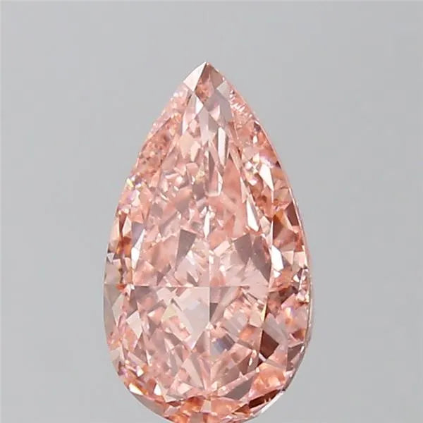2.00ct pear lab grown diamond (colour fancy vivid pink, clarity vvs2, igi certified)