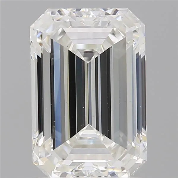 2.01ct emerald lab grown diamond (colour e, clarity vvs2, igi certified)