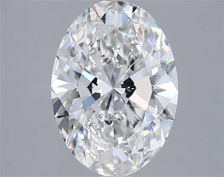 2.01ct oval lab grown diamond (colour f, clarity vvs2, igi certified)