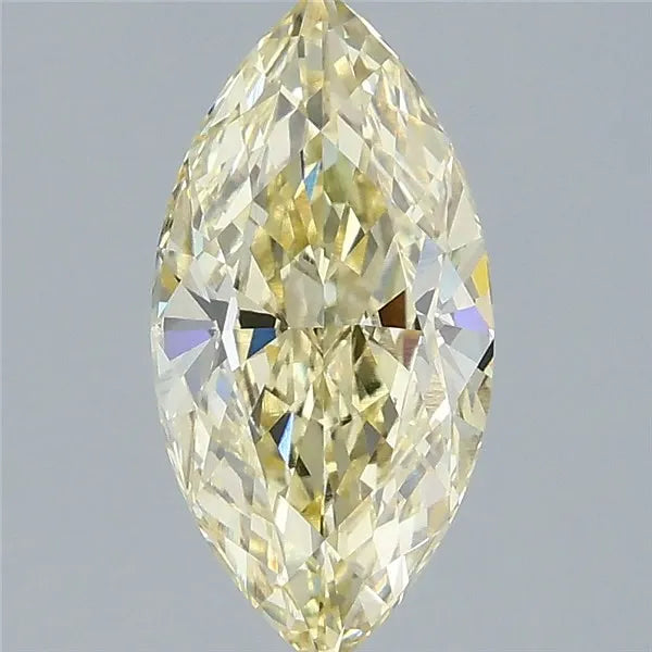 2.02ct marquise lab grown diamond (colour fancy yellow, clarity vvs2, igi certified)