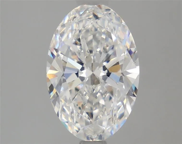 2.03ct oval lab grown diamond (colour d, clarity vs2, cut ex, igi certified)