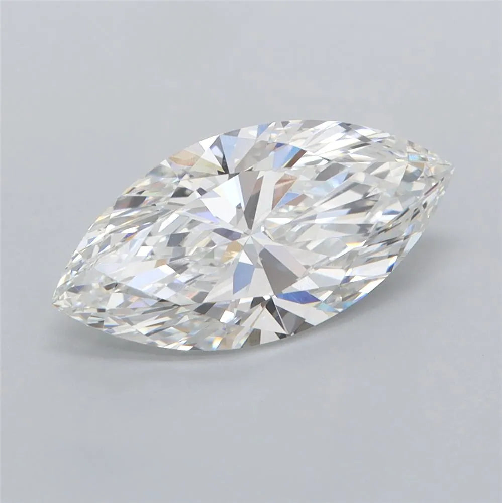 2.04ct marquise lab grown diamond (colour f, clarity vvs2, igi certified)