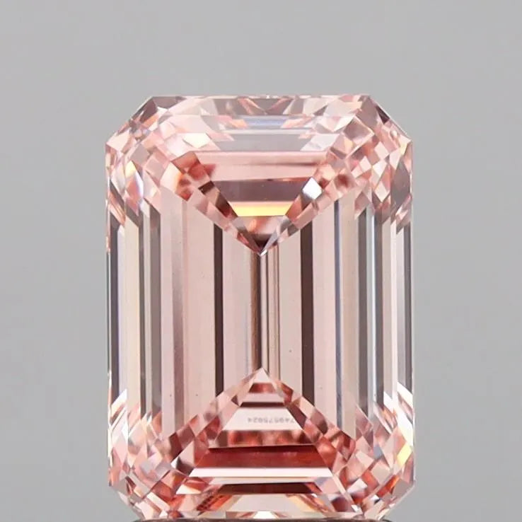 2.05ct Emerald Lab Grown Diamond (Colour Fancy Pink, Clarity VVS2, IGI Certified)
