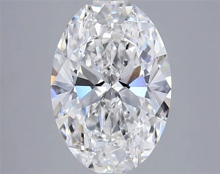 2.05ct oval lab grown diamond (colour f, clarity vvs2, igi certified)